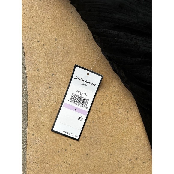 Jessica Howard Dress Size 6 Women Sheath Stretch Sheer Long Sleeve NWT - Picture 4 of 4